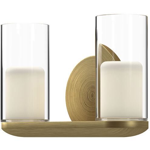 Birch LED 11.13 inch Brushed Gold Bath Vanity Light Wall Light