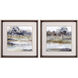 Landscapes Blue and Brown and Gray and Neutral Framed Art, Propac