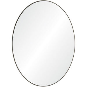 Newport 40 X 30 inch Antique Brushed Silver Wall Mirror