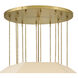 Lisa McDennon Lyla 6 Light 32.25 inch Lacquered Brass Chandelier Ceiling Light, Drum