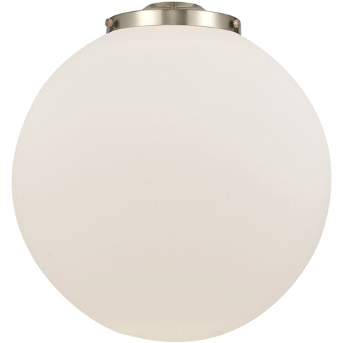 Franklin Restoration Beacon LED 16 inch Polished Nickel Statement Pendant Ceiling Light in Matte White