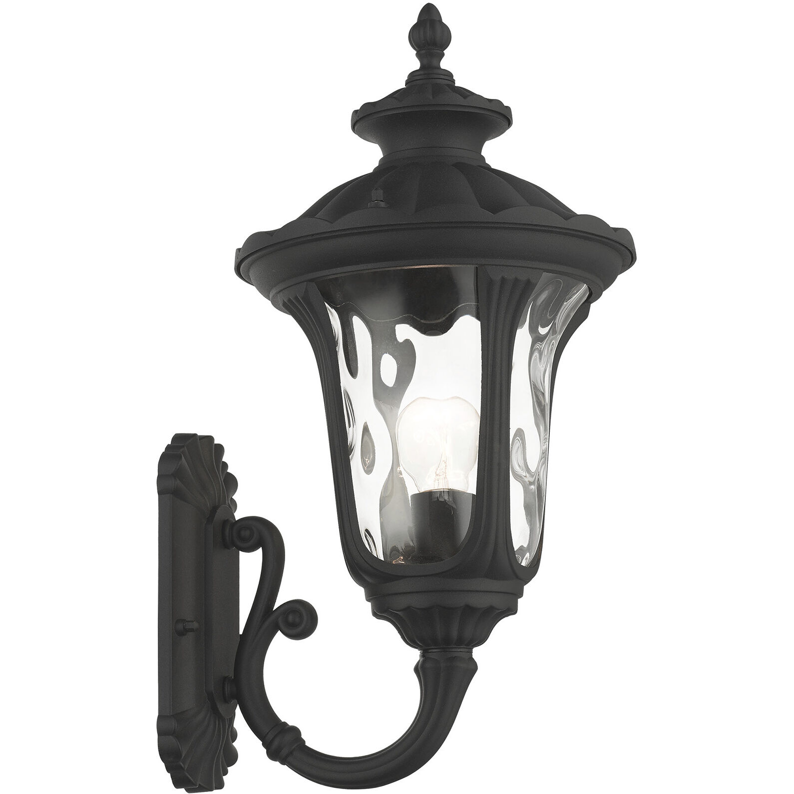 Oxford 1 Light 19 inch Textured Black Outdoor Wall Lantern