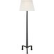 Chapman & Myers Strie 63 inch 150.00 watt Aged Iron Floor Lamp Portable Light in Linen