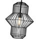 Orsay 1 Light 15 inch Matte Black Pendant Ceiling Light