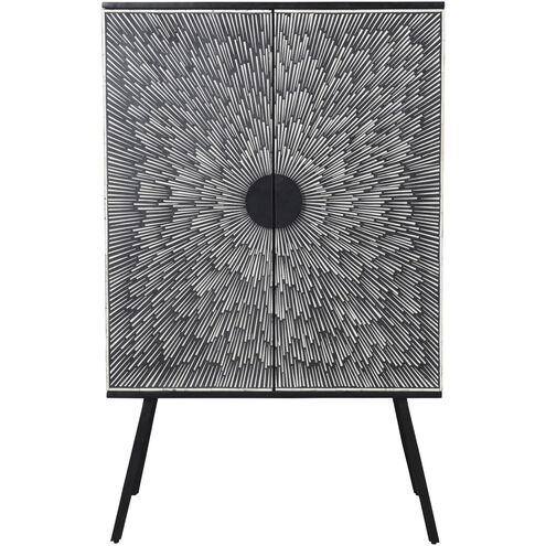 Sunburst Black Cabinet