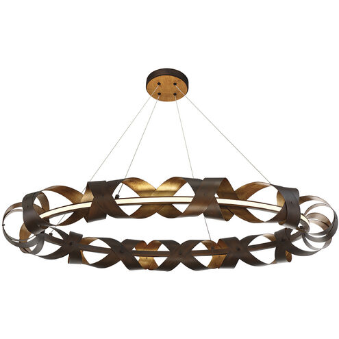 Banderia LED 43.75 inch Bronze and Gold Chandelier Ceiling Light, Large