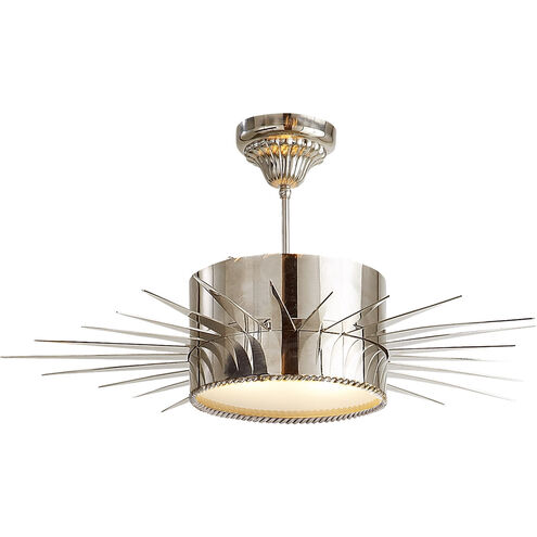 Suzanne Kasler Soleil 2 Light 28 inch Polished Nickel Semi-Flush Mount Ceiling Light, Large