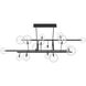 Delilah LED 37 inch Black Chandelier Ceiling Light