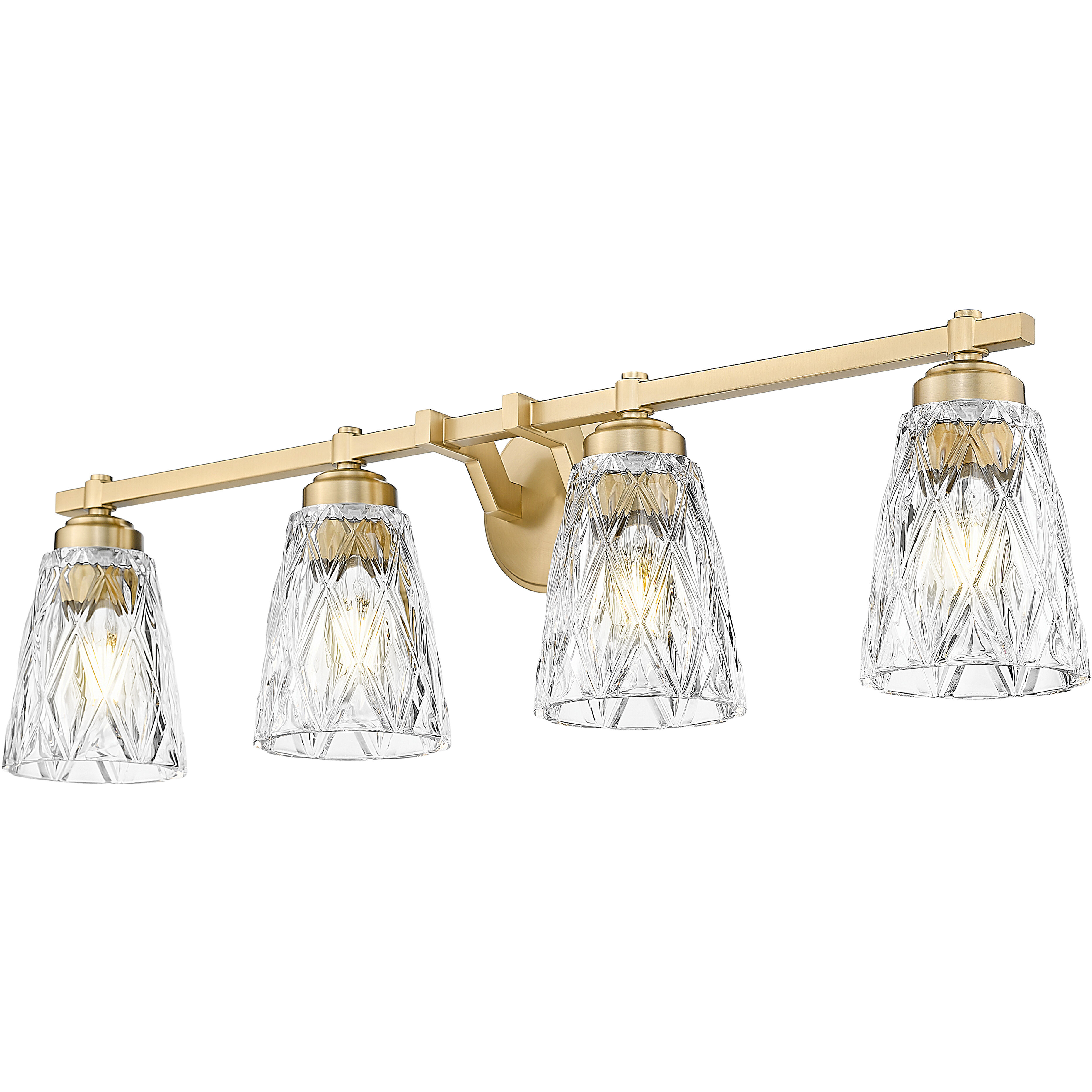 Andree Vanity Wall Light in Modern Gold