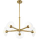 Litto 5 Light 26.25 inch Brushed Gold Chandelier Ceiling Light