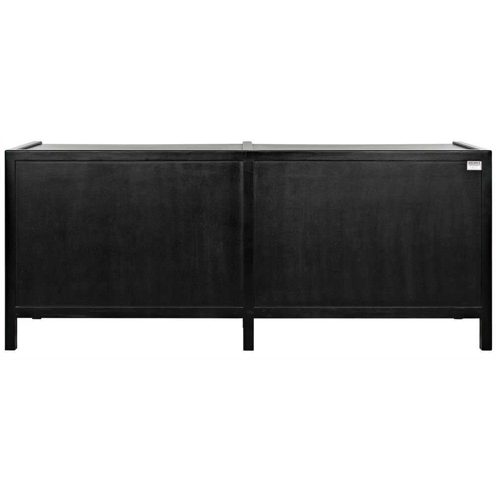 Hampton Hand Rubbed Black Dresser, 6 Drawer