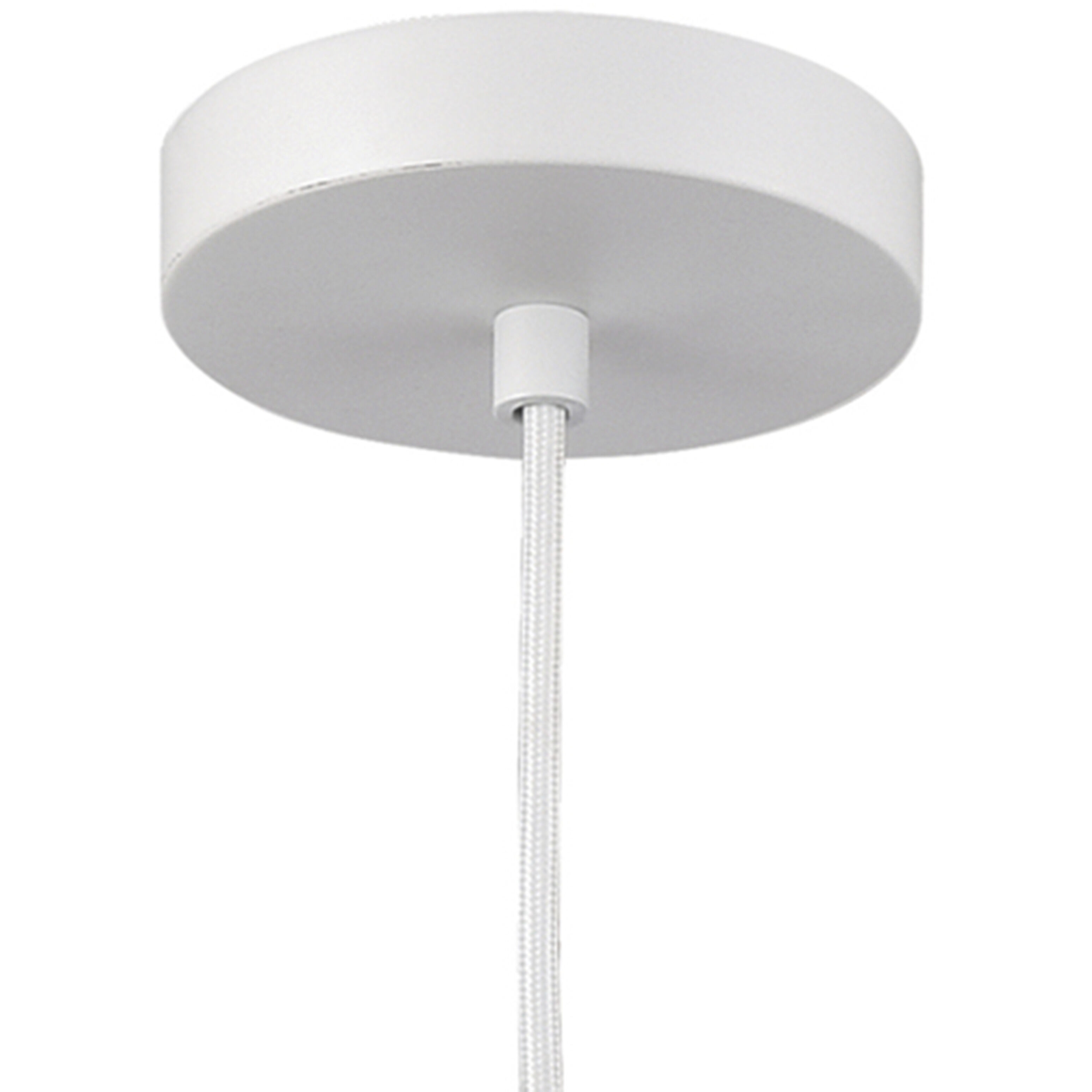 Simoom 1 Light 19 inch White Pendant Ceiling Light