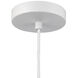 Simoom 1 Light 19 inch White Pendant Ceiling Light