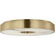Kelly by Kelly Wearstler Wyllis LED 18 inch Hand Rubbed Antique Brass Flush Mount Ceiling Light