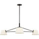 Richard June Hale 3 Light 48 inch Aged Iron Chandelier Ceiling Light