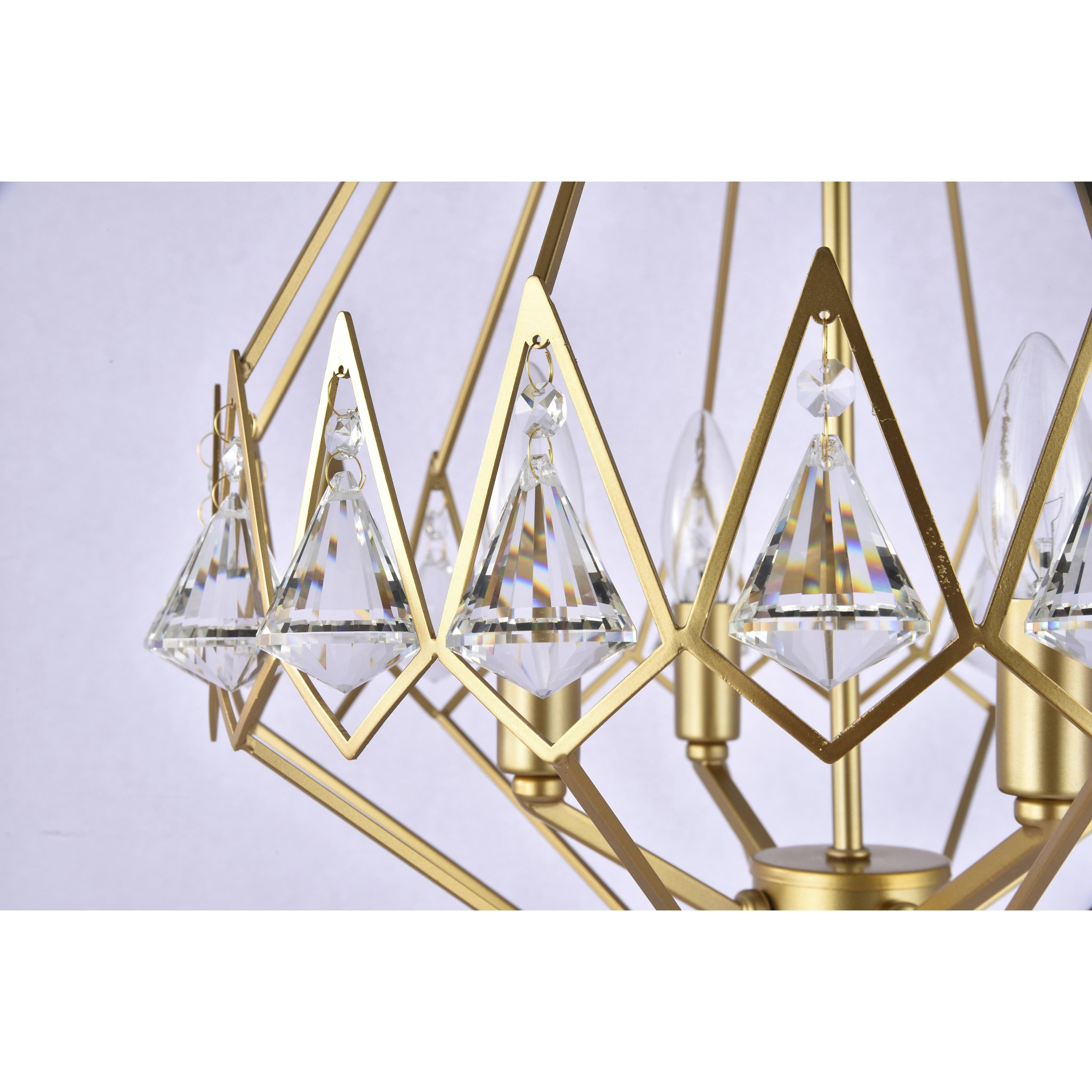 Canada 4 Light 16 inch Gold Chandelier Ceiling Light