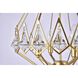 Canada 4 Light 16 inch Gold Chandelier Ceiling Light