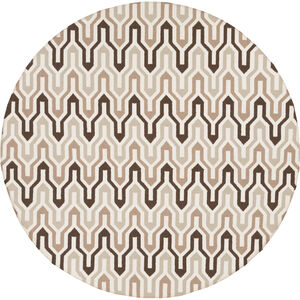Fallon 96 X 96 inch Dark Brown, Camel, Cream, Taupe Rug