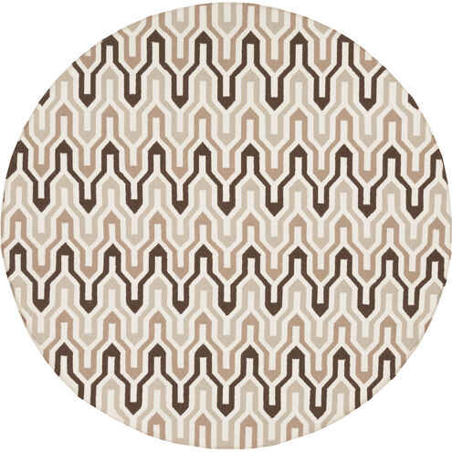 Fallon 96 X 96 inch Dark Brown, Camel, Cream, Taupe Rug