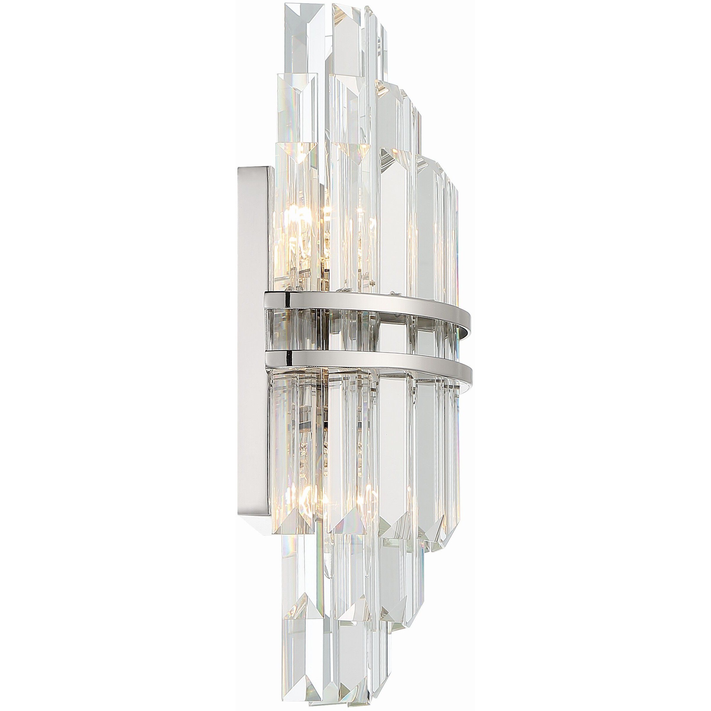 Hayes Sconce Wall Light in Polished Nickel