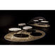 Che 32 X 22 inch Antique Brass Cocktail Table