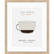 Cappuccino / Cold Brew / Flat White / Mocha Beige and Blue and Brown and Black Framed Art, Propac