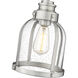 Burren 1 Light 8.75 inch Brushed Nickel Pendant Ceiling Light