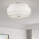 Fontana 5 Light 21 inch Brushed Nickel Semi-Flush Ceiling Light