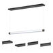 Vanish LED 36 inch Gunmetal Linear Pendant Ceiling Light