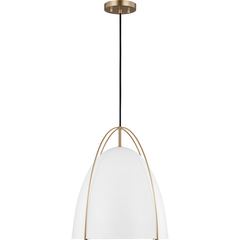 Sean Lavin Norman 1 Light 15.38 inch Satin Brass Pendant Ceiling Light