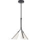 Mulberry LED 21.75 inch Black and Light Guide Pendant Ceiling Light