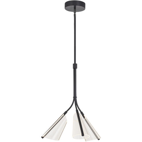 Mulberry LED 21.75 inch Black and Light Guide Pendant Ceiling Light