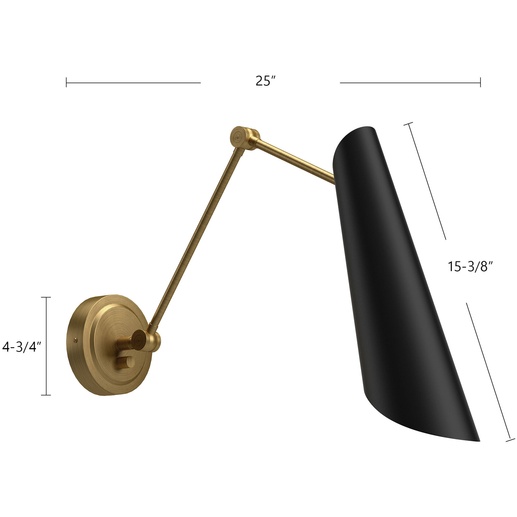 Alora Mood Gabriel Wall/Ceiling Light Wall Light in Aged Gold and White