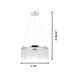 Antelao LED 24 inch Chrome Chandelier Ceiling Light