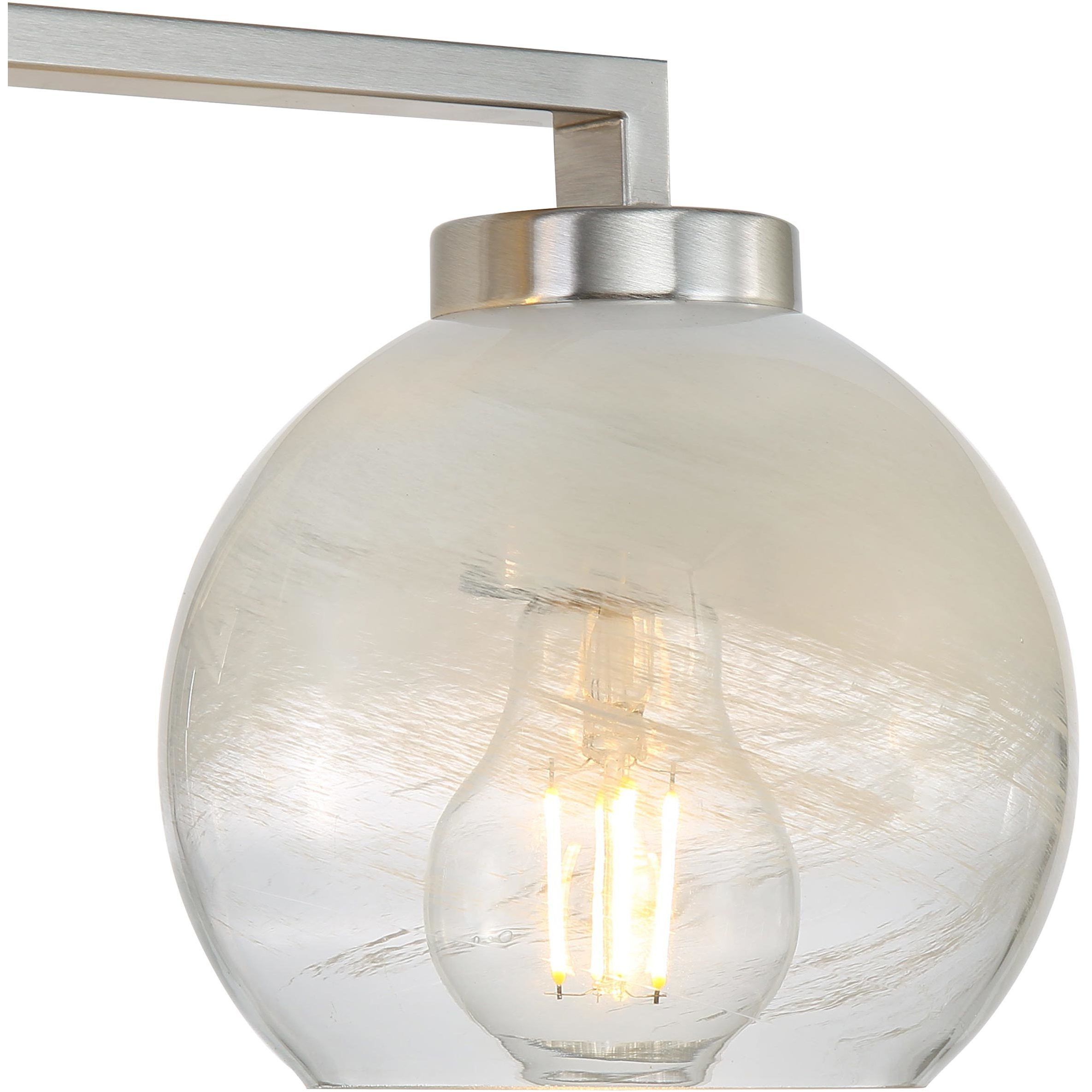 Yep Elliott Vanity Wall Light in Pewter, Clear Glass