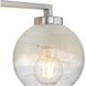 Yep Elliott Vanity Wall Light in Pewter, Clear Glass