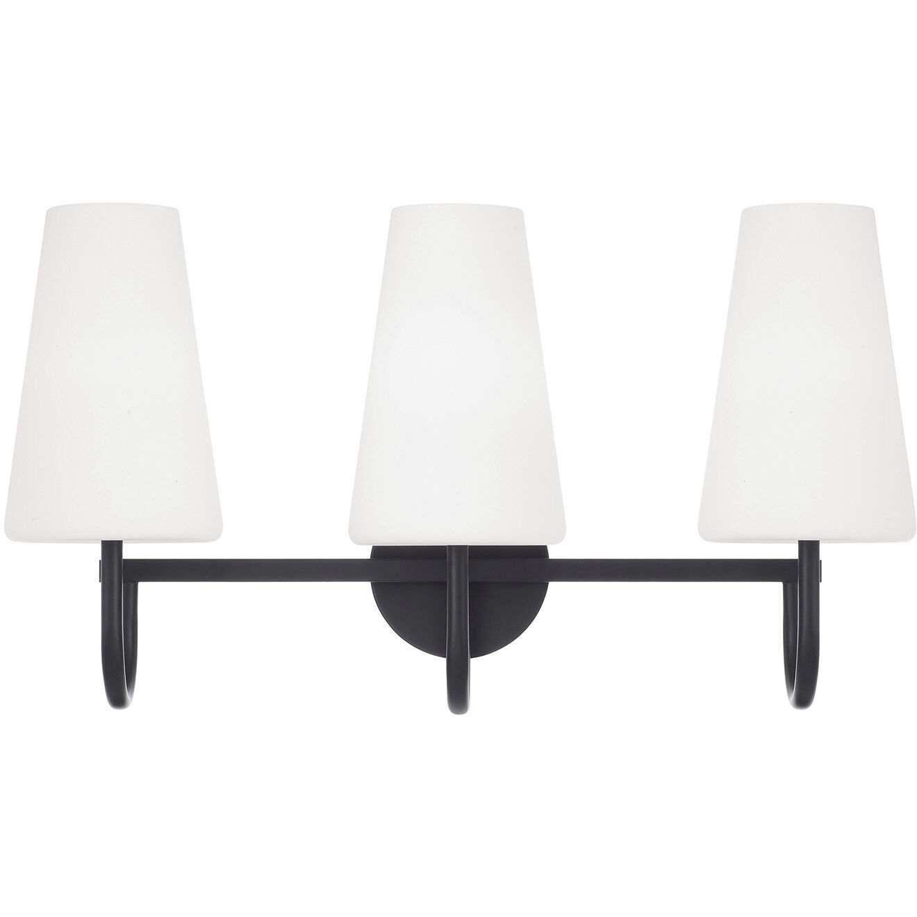 Averitt 3 Light 24 inch Matte Black Vanity Light Wall Light