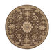 Caesar 48 inch Brown and Brown Area Rug, Wool