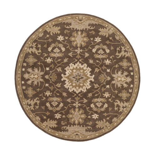 Caesar 48 inch Brown and Brown Area Rug, Wool