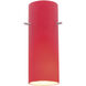 Cylinder Glass 4 inch Pendant Glass Shade in Red, Cylinder