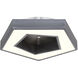 Pentex LED 15 inch Brushed Nickel Flush Mount Ceiling Light