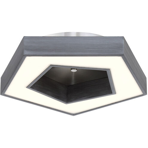Pentex LED 15 inch Brushed Nickel Flush Mount Ceiling Light
