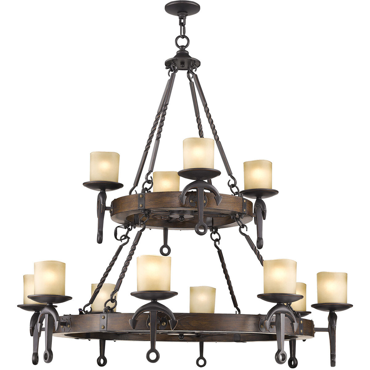 Cape May 12 Light 48 inch Olde Bronze Chandelier Ceiling Light