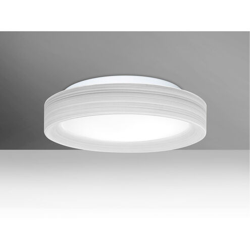 Pella 13 LED 13 inch Flush Mount Ceiling Light in Opal with Chalk Glass
