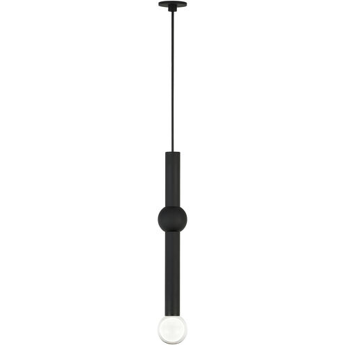 Sean Lavin Guyed LED Nightshade Black Pendant Ceiling Light, Integrated LED