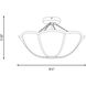 AH by Alexa Hampton Stassi 2 Light 18.5 inch Burnished Brass Semi-Flush Mount Ceiling Light