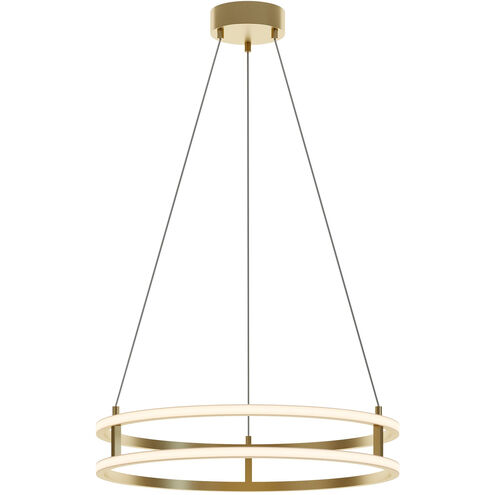 Gemini LED 24 inch Gold Pendant Ceiling Light