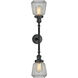 Franklin Restoration Chatham LED 16 inch Matte Black Bath Vanity Light Wall Light in Clear Glass, Franklin Restoration
