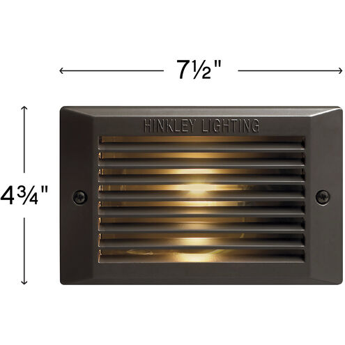 Isaac 120v 4.50 watt Bronze Landscape Step Light