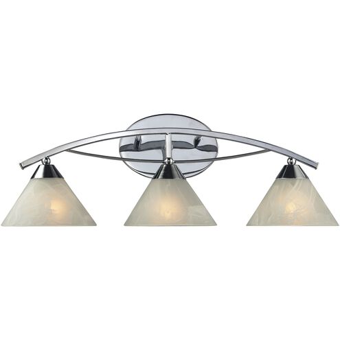 Elysburg 3 Light 25 inch Polished Chrome Vanity Light Wall Light